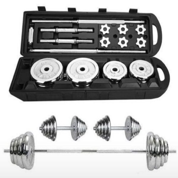 50kg Adjustable Chrome Dumbbell set